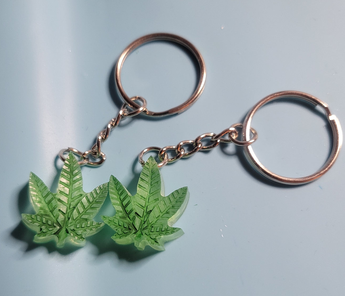 Leaf keychains