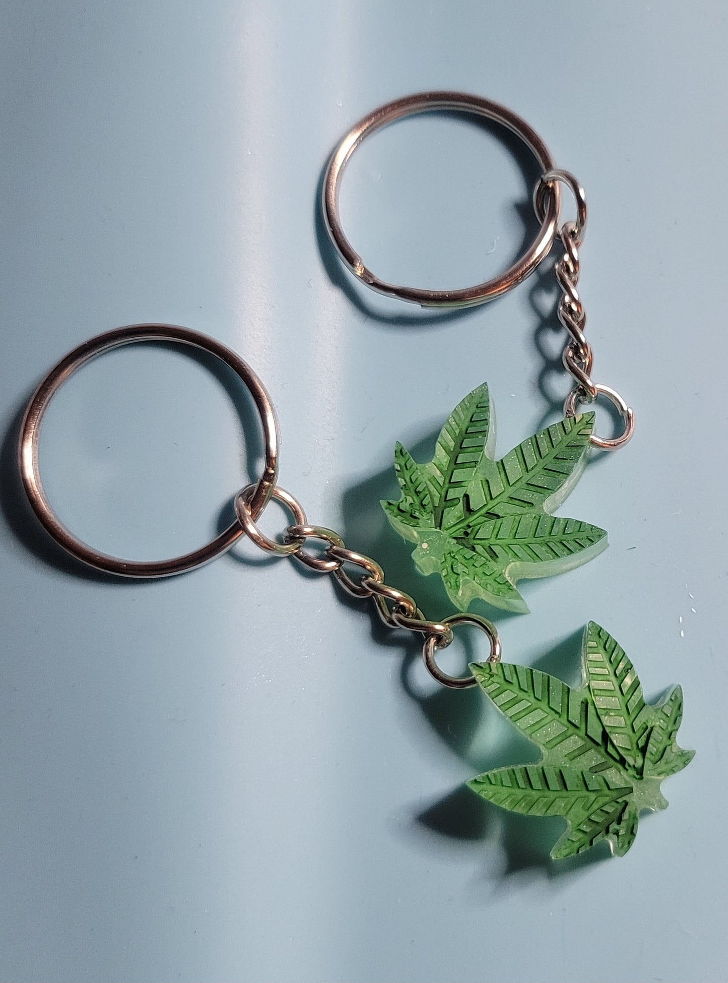 Leaf keychains