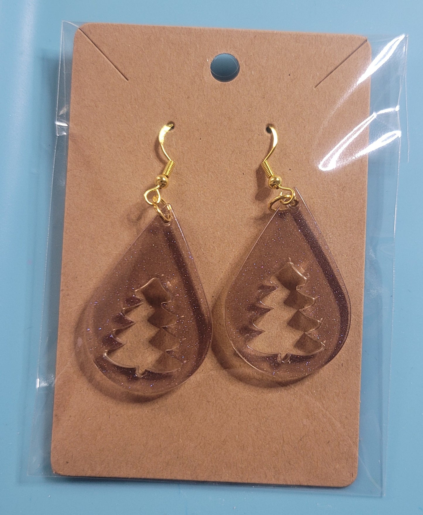 Christmas tree earrings